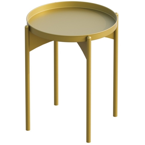 CaliCosy Bijzettafel met rond metalen blad h57 cm cole