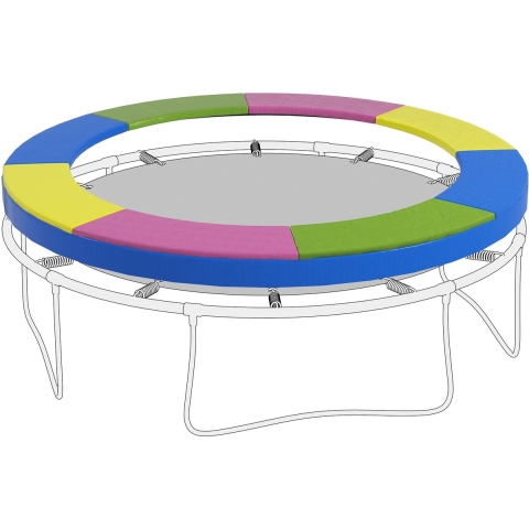 4goodz Dikke trampoline rand veerafdekking voor trampoline 244 cm