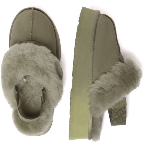 EVER AU Platformpantoffels met verwijderbare riem voor dames-WAGTAIL