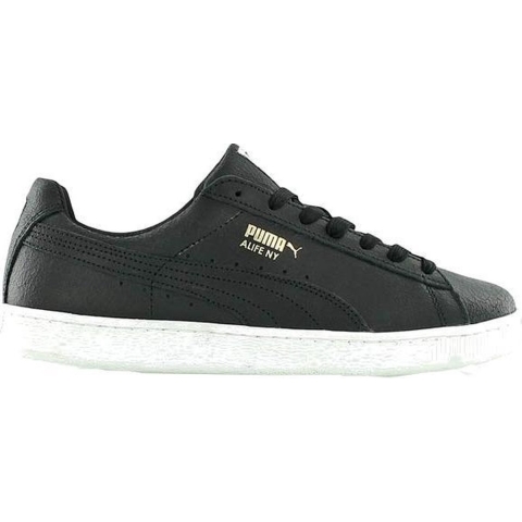 Puma States x Alife Marble Heren Zwart Leer Lace Up Trainers 360752 02 P