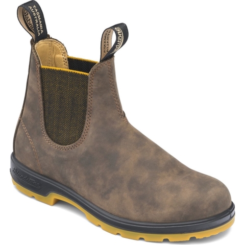Blundstone #1944 Rustieke bruin/mosterd Chelsea-laars