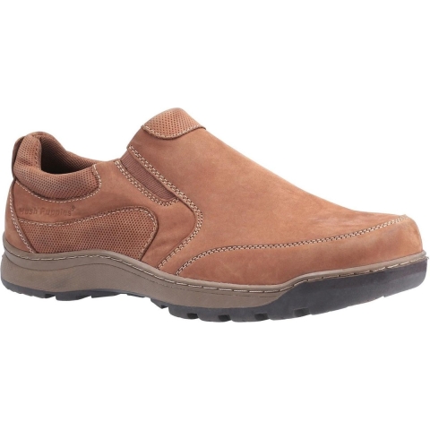 Hush Puppies Jasper Leren Heren Tan Nubuck Loafers