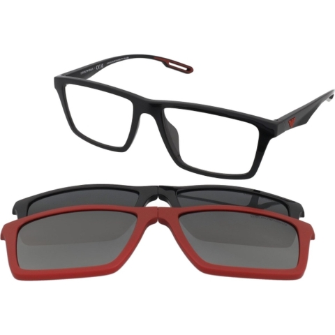 Emporio Armani EA4189U 50171W glanzend zwarte zonnebril