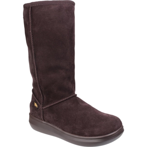 Rocket Dog Sugardaddy Suède Dames Chocolade Laarzen