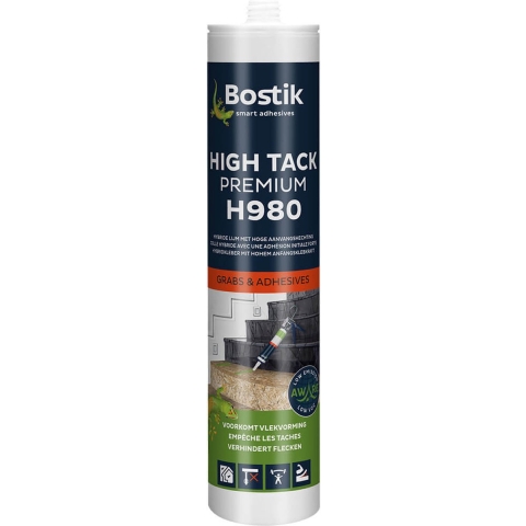 Bostik H980 High Tack Premium | 290 ml | Wit (12 stuks) - 30614678