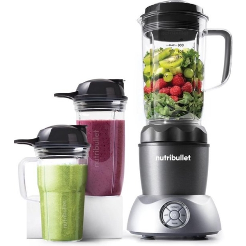 Nutribullet Select 2.0 - 10-delig - 1000 Watt - Blender - To Go Drinkbekers - Warme en Koude Bereidingen - Grijs