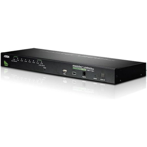 Aten 1U Rackmount KVM KVM 8 Port USB&PS2