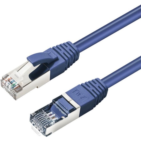 MicroConnect CAT6A S/FTP 10m Blauw