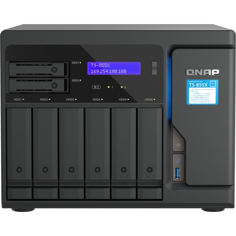 QNAP TS-855X-8G 6 x 3.5/2.5in SATA 6Gb/s