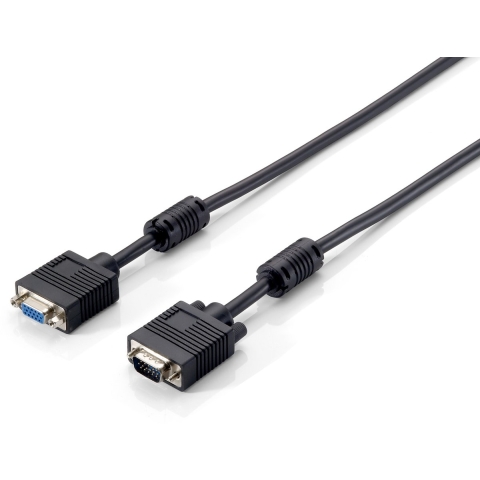 Equip VGA kabel M/F 5m Zwart