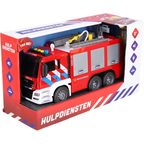 Rapid Wheels Auto Brandweer Met Licht En Geluid (rood, kunststof, )