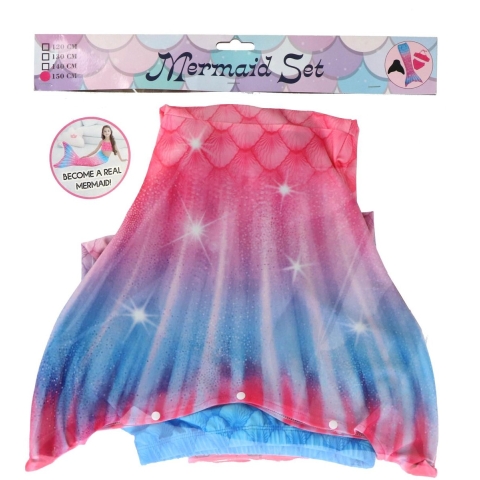 Zeemeerminstaart set + bikini 9-11 jaar
