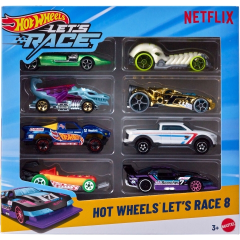Hw diecast 8-Pack Let's Race
