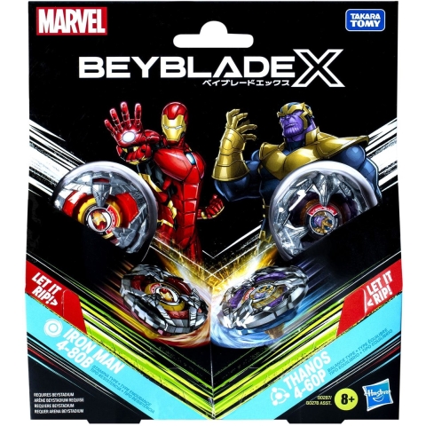 Beyblade X Marvel Thanos Iron Man