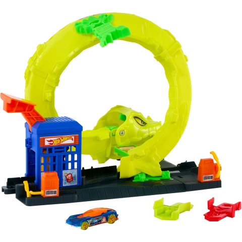 Hot Wheels city nemesis snake fuel station