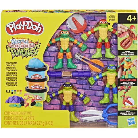 Play-Doh Teenage Mutant Ninja Turtles cowabunga creations