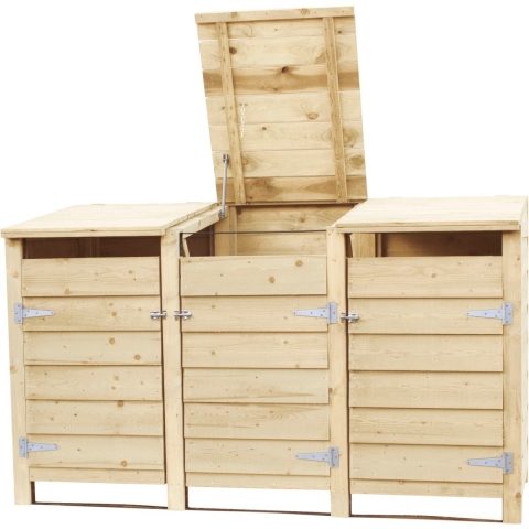 Kliko ombouw container ombouw klikoberging klikokast containerberging 3 containers triple dicht