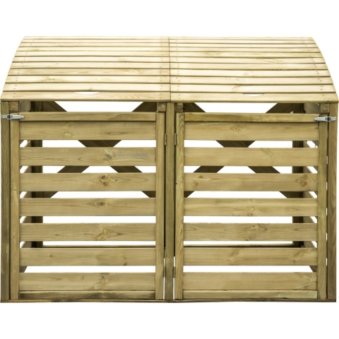 Kliko ombouw container ombouw klikoberging klikokast containerberging dubbel 156x122x92cm