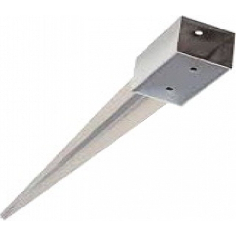 Paalhouder RVS voor tuinschermen 91/900mm