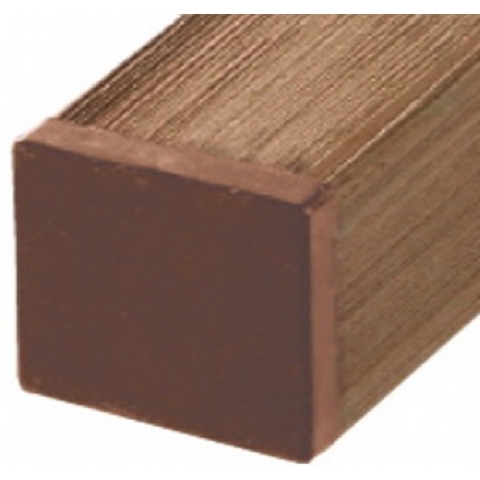 Tuinpaal houtcomposiet bruin 7x7x270cm