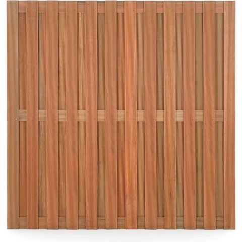 Schutting hardhout tuinscherm recht 180x180cm