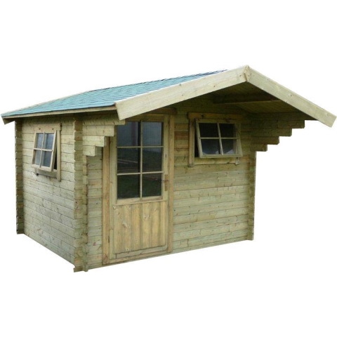 Houten tuinhuisje blokhut Ipswich 300x250cm