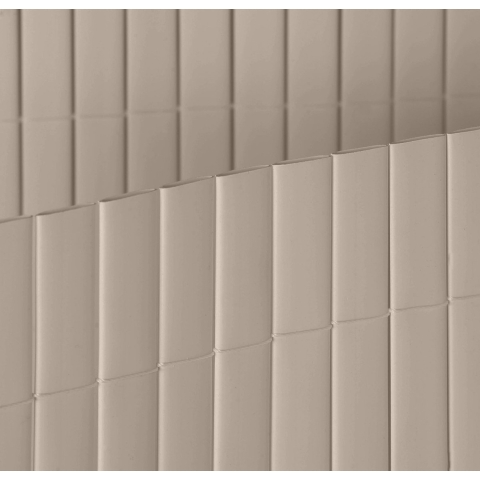 Tuinscherm tuinafscheiding kunststof PVC grijs 150x300cm