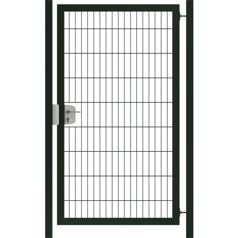 Tuinpoort dubbelstaafmatten gepoedercoat 103cm hoog en 100cm breed