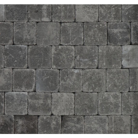 Trommelstenen of koppelstones antraciet 10x10cm (m2)