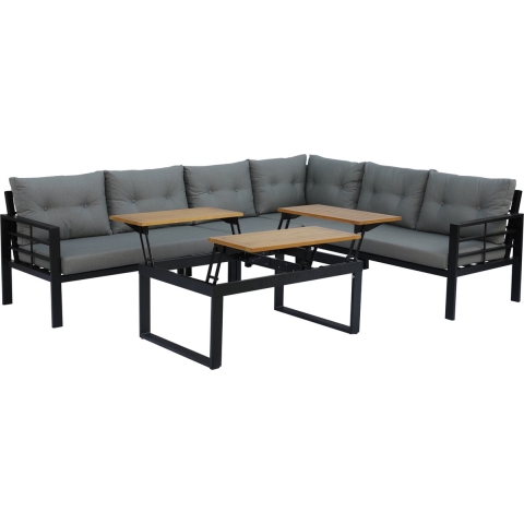 Aluminium loungeset Genua 6 personen