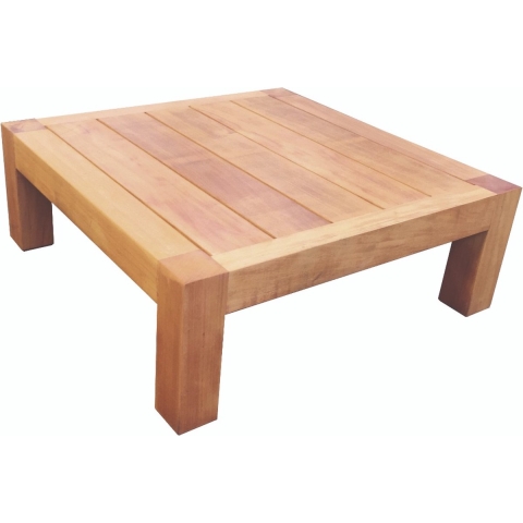 Loungetafel hardhout 68x68cm