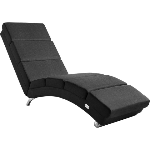 Lounger Londen Antraciet Geweven Stof