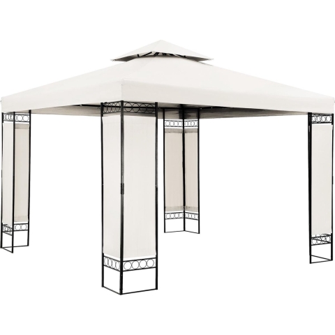 Paviljoen Lorca Crème 3x3m UV-bescherming 50+