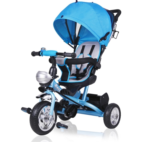 Kinderdriewieler Blauw incl Dak