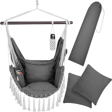 Hangstoel Indoor Outdoor Antraciet 170x100x150cm