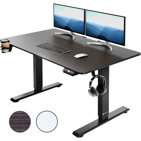 Zit sta bureau Zwart 140x60x73-118cm
