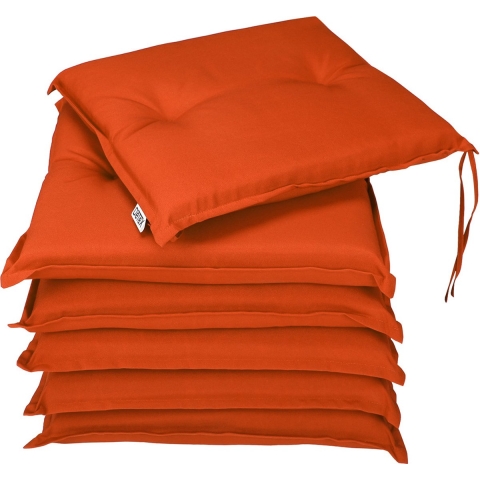 Zitkussens Boston 6 stuks Oranje 43x39x5cm