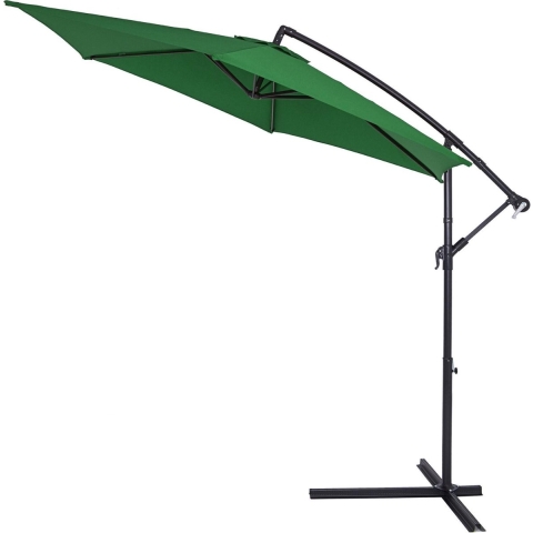 Zweefparasol Groen Alu Ø300cm UV-bescherming 50+