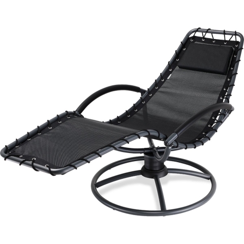 Relax Lounger Eve Antraciet met schommelfunctie