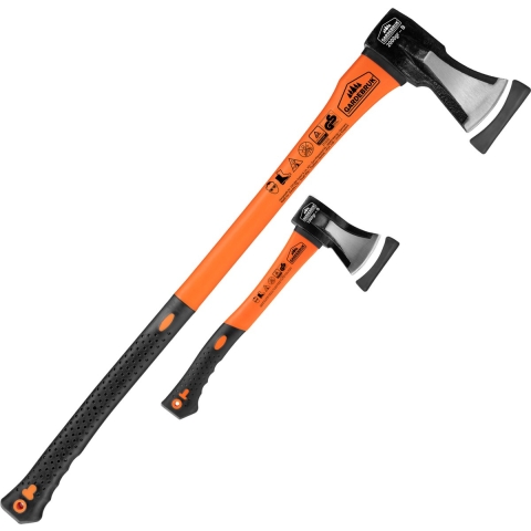 Kliefhamer en Hakbijl Set van 2 Zwart Oranje Staal