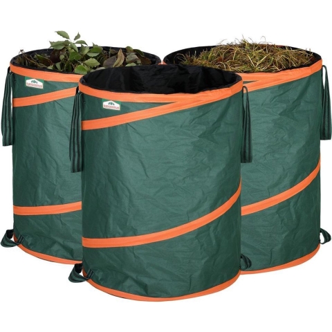 Tuinafvalzak 3 stuks Groen 85L
