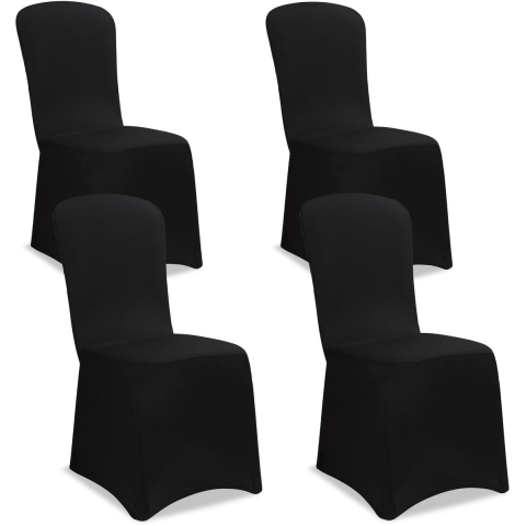 Stoelhoes Set van 4 Zwart ÖKO-TEX®