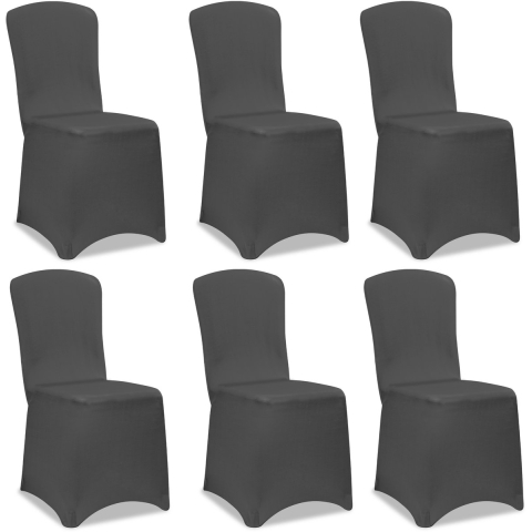 Stoelhoes Set van 6 Antraciet ÖKO-TEX®