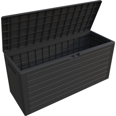 Kussenbox Woody Antraciet 280L houtlook