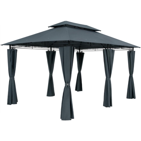 Paviljoen Topaz Antraciet 3x4m UV-bescherming 50+