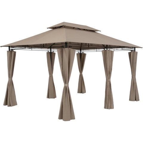 Paviljoen Topaz Taupe 3x4m UV-bescherming 50+