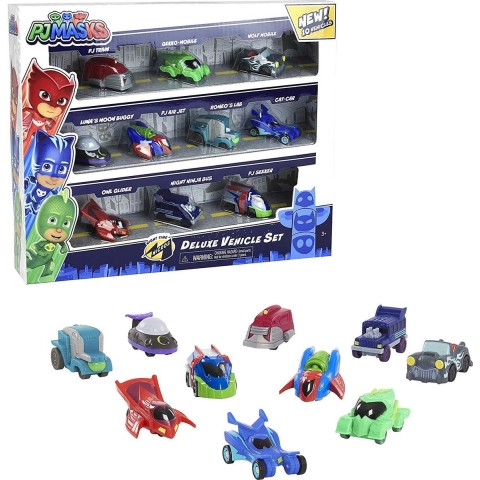 Pyjamahelden Micro Deluxe auto's - 10 stuks