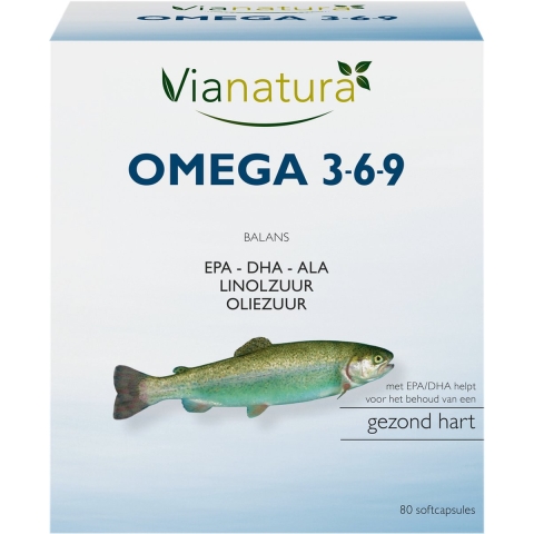 Via Natura Omega 3-6-9 Large Softcaps 80