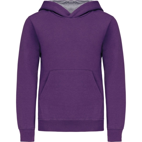 Junior Hoodie Kariban Contrastée