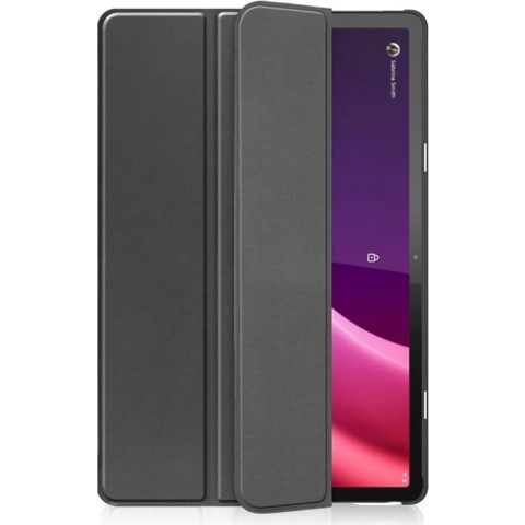 Just In Case Smart Tri-Fold Lenovo P11 (2de generatie) Book Case Zwart